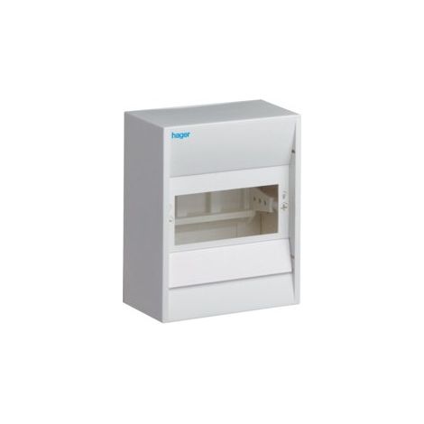 Hager – Coffret cache-borne 6 modules – Montage apparent – Dimensions 151x97x82mm – Indice de protection IP30 – Couleur blanc RAL 9010