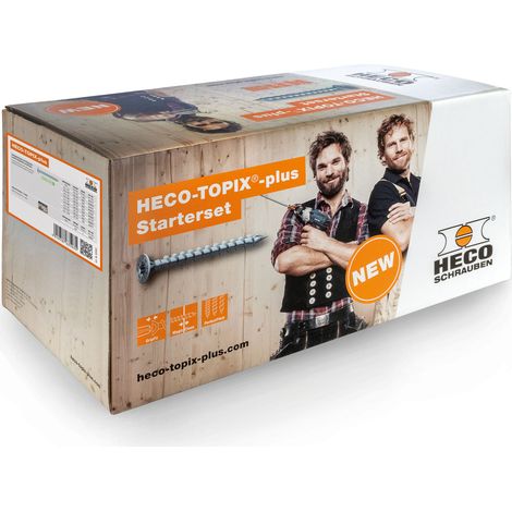 HECO-TOPIX-plus Profiset Schreiner, Schraubensortiment (Ø 3,5 - 5 mm / Länge 30 - 100 mm) (1/2)