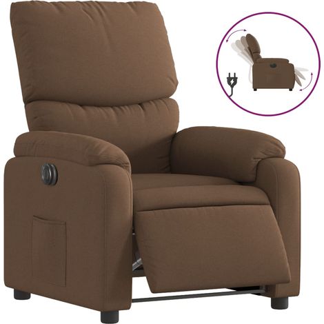 Maison Exclusive - Relaxsessel Elektrisch Braun Stoff