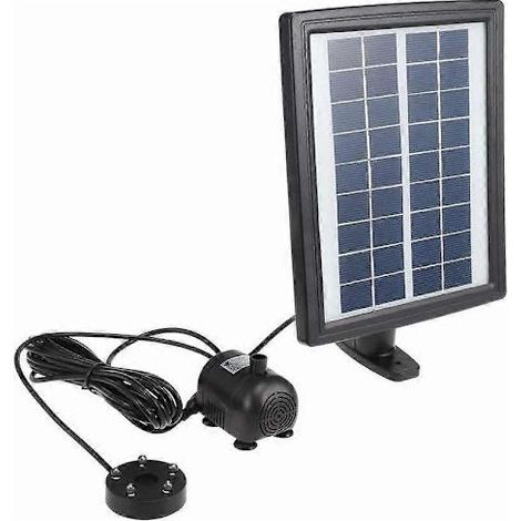 Kit de pompe à eau solaire LED pour fontaine avec batterie (1/5)