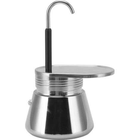 Moka Pot en acier inoxydable de Type italien, cafetière Portable légère de grande capacité, bricolage (1/5)