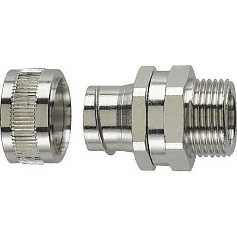 HellermannTyton 166-30412 SC16-SM-PG11-NPB-ML Raccord de tuyau métal PG11 droit 1 pc(s) R015871 (1/2)