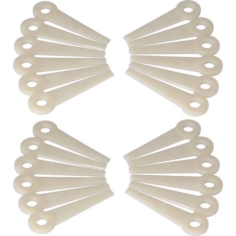 24 lames de tondeuse à gazon en plastique, pièce de rechange pour tête de tondeuse à gazon 4111-007-1001, pour Stihl PolyCut. (1/5)