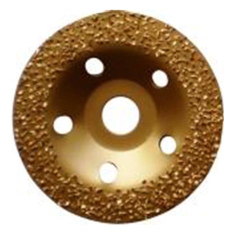GOLD GRINDER Plateau à Poncer Carbure de Tungstène - Diamètre 125 mm - Alésage 22,23 mm - Grain 12 - Pour Béton, PVC, Colle et Vernis - Performance et Qualité Européenne (1/2)