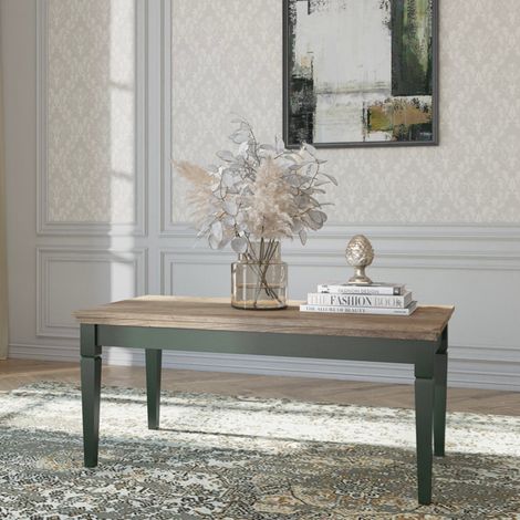 Mesa de centro Martin Verde y Madera (1/5)