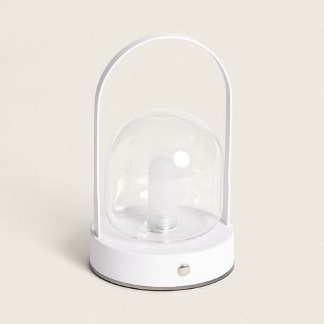 Lampada da Tavolo LED 3W Portatile con Batteria USB Ricaricabile Olena Bianco