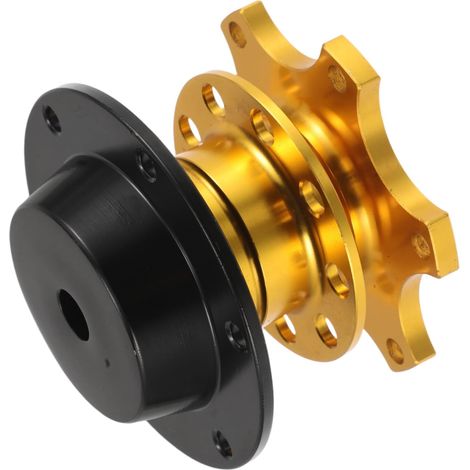 Adaptateur Moyeu Volant à Dégagement Rapide Doré pour Course Installation Facile et Connexion Sécurisée Kit Modification Rapide pour Voitures de Sport (1/5)