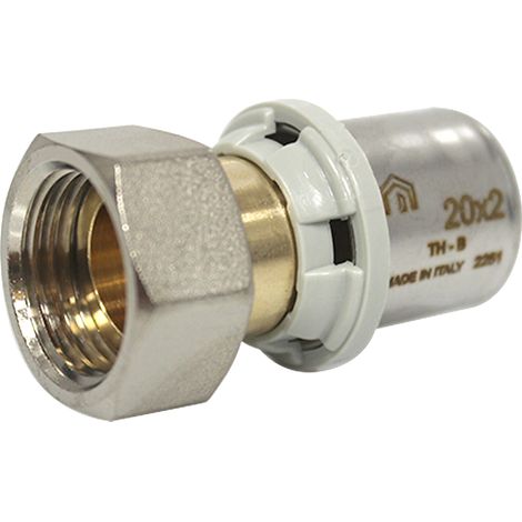 Raccord multicouche à sertir TH - Femelle écrou libre 1/2" (15/21) - Ø20x2,0 - Arcanaute (1/4)