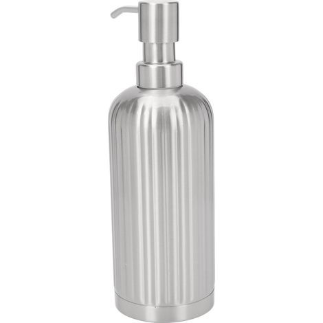 Flacon de lotion en acier inoxydable grande capacité, distributeur de savon multi-usages pour la cuisine et la salle de bain.