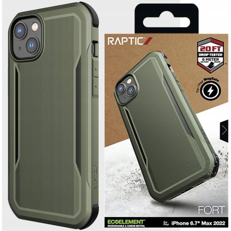 Raptic X-Doria Fort Case iPhone 14 Plus mit MagSafe-Schutzhülle, grün (1/5)
