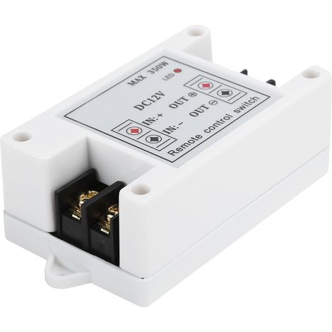 Interrupteur sans fil 12V DC avec émetteur et récepteur pour vanne électromagnétique véhicule (1/5)