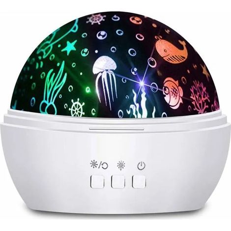Veilleuse Bebe,Veilleuse Etoile Projection Rotation Lampe Projecteur Led Enfant et 8 Couleurs Lampe Projection Bébé pour Odipie (1/4)