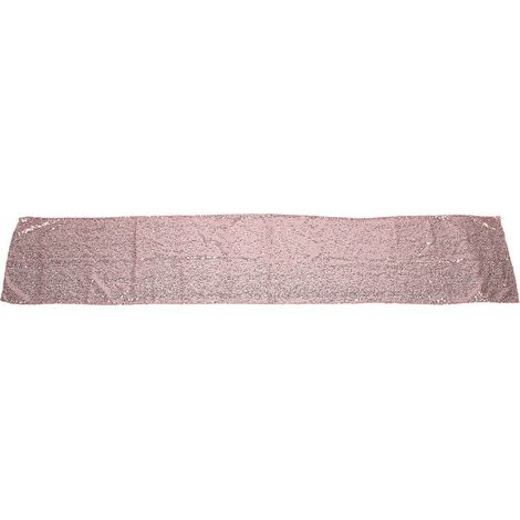 Nappe à sequins rose décorative pour fêtes de Noël, mariage, table de décoration en paillettes (1/5)