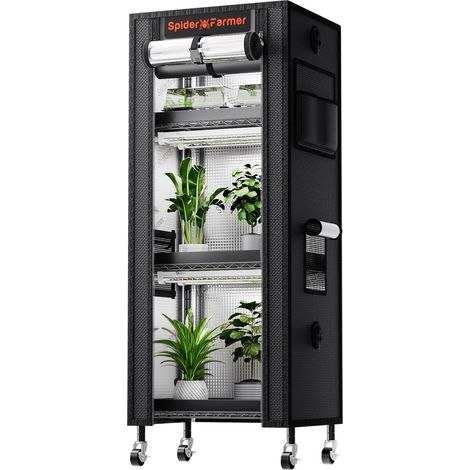 Spider Farmer plantstand60 mit Wachstumslicht und Zelt für Zimmerpflanzen Blumen
