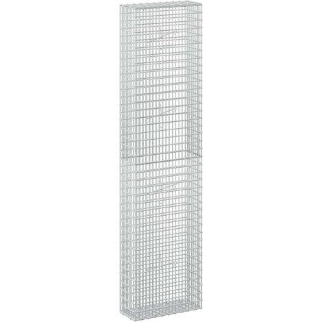 Gabione mit 3,5 mm Draht und 5x2,5 cm Maschen 50x20x200 cm vidaXL (1/5)