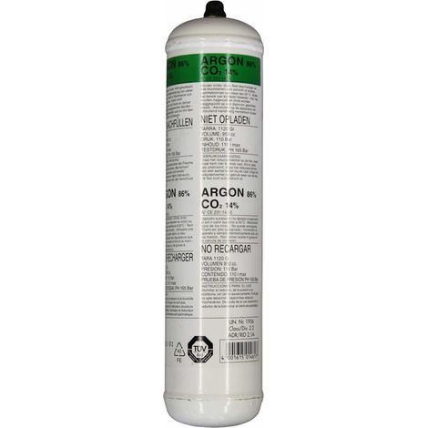 Einwegflasche Argon (1/2)