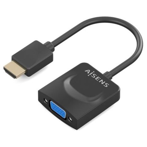 Conversor Aisens A122-0947/ HDMI Macho - SVGA Hembra/ 15cm/ Negro (1/2)