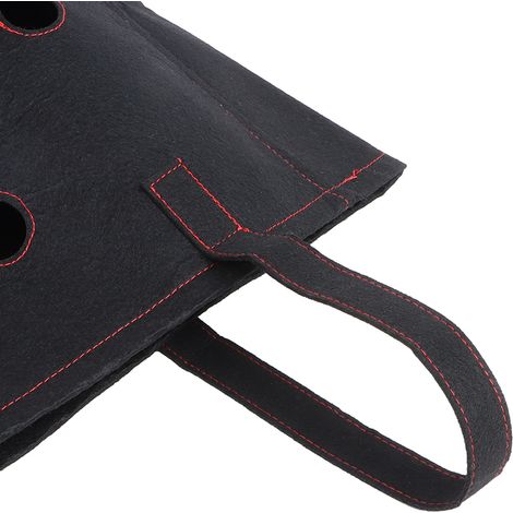 Pflanzsack aus Filz für den Gemüsegarten – 22 cm Durchmesser, Schwarz – Atmungsaktiv und wasserdicht (1/5)