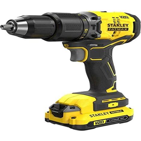 Trapano a percussione BRUSHLESS V20 18V 60Nm con 2 batterie Li-Ion 1,5Ah