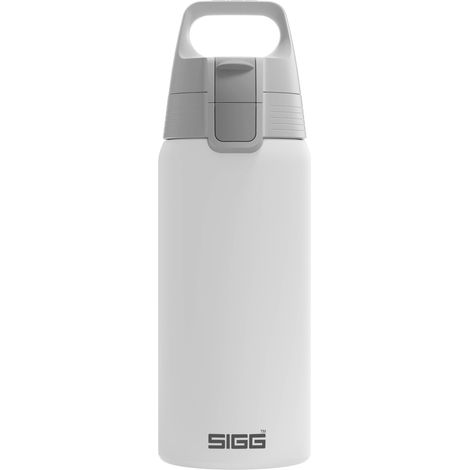 Sigg - Borraccia termica in acciaio inox - Shield Therm One - adatta per bevande gassate - A tenuta stagna - Lavabile in lavastoviglie - Senza BPA - 90% riciclata - Per esterni - Bianco - 0,5 L (1/5)