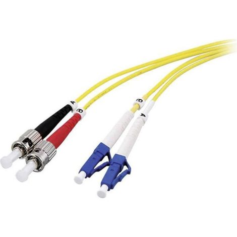Câble de raccordement fibre optique EFB Elektronik O0361.1 [1x LC mâle - 1x ST mâle] 9-125 Âµ Singlemode OS2 1 m