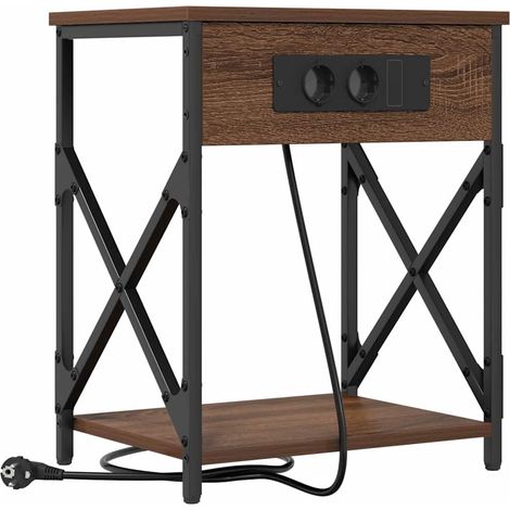 Maison Exclusive - Nachttisch Braun Eichen-Optik 41 x 31 x 51 cm