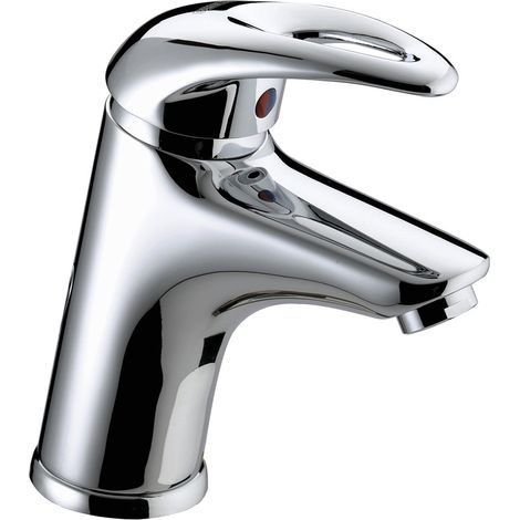 Bristan Java Chrome Eco Click Mono Basin Mixer Tap and Clicker Waste - J-EBAS-C (1/3)