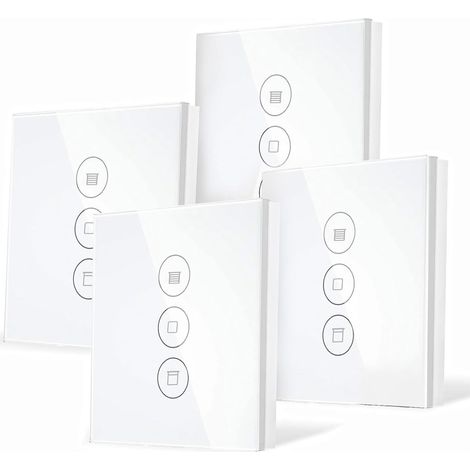 Commutateur intelligent pour volets roulants avec fonction de pourcentage, commutateur de minuterie de contrôle WIFI pour volets roulants, commande vocale, compatible avec Home (1/5)