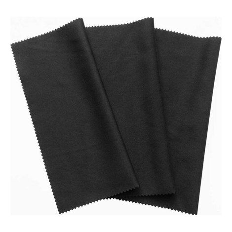 Paquete de 10 paños de limpieza de microfibra, de 15x15 cm, de color negro, aptos para pantallas táctiles, pantallas de teléfonos inteligentes, gafas y ordenadores portátiles. (1/4)