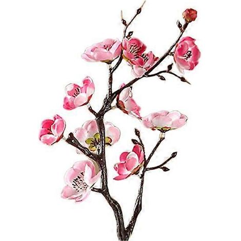Fleurs de prunier artificielles décoratives, accessoires photo, bouquet de fleurs artificielles en soie pour mariage ou bureaurose (1/5)
