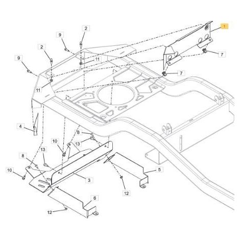 DÉFLECTEUR DE CHALEUR ORIGINAL STIGA - 118830873/0