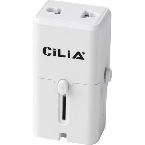 Adaptateur universel de voyage, prise internationale pour 150 pays avec prises US/UK/EU/AUS, adaptateur courant compact pour l'Amérique, l'Angleterre, le Japon, les accessoires de voyage (Blanc (1/5)