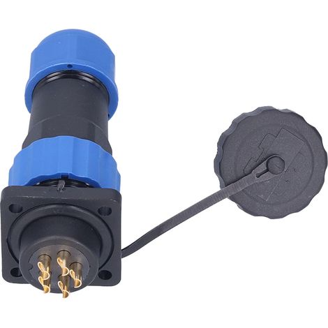 Connecteur d'alimentation aéronautique carré étanche, borne bout à bout, adaptateur secteur 380 V CA SP205 broches (1/5)