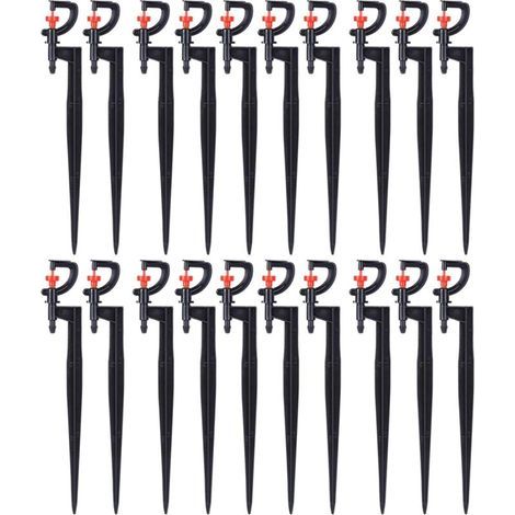 Irrigation sprinklers, 20 pieces, 360 degree rotating micro sprinkler type G (1/4)