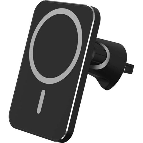 Chargeur Induction Voiture Magsafe,Compatible avec iPhone 13/13Pro/13Mini/13 Pro Max/12/12 Pro/12 Mini/12 Pro Max, Chargeur sans Fil Voiture Rapide, Support Téléphone Voiture Magnétique, Noir-LIAIKI