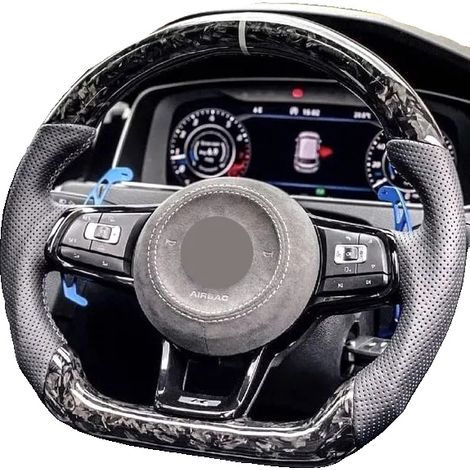 Accessori per volante, materiale in fibra di carbonio, facile installazione, su misura, 30 giorni (1/2)