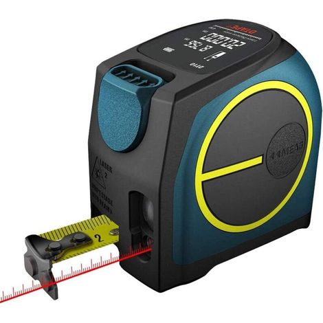 Digitaler Laser-Entfernungsmesser mit LCD-Hintergrundbeleuchtung, Laser-Maßband für präzise Distanzmessung