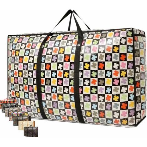 Sac de rangement Mega XXL - 2 pièces - 70 x 22 x 55 cm - Couleurs joyeuses - Grand sac - Assortiment - Sac de rangement XXL Couleurs joyeuses - Grand sac à linge (1/5)