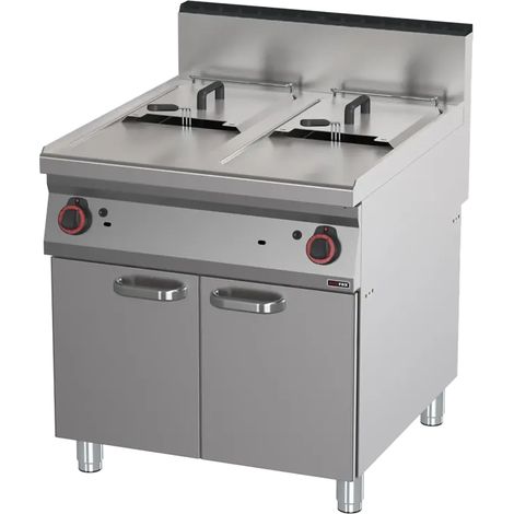 Friteuse à gaz 2x 17 l REDFOX - FE 90/80-17 G - REDFOX