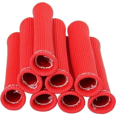 Gaine isolante thermique pour câbles de bougies d'allumage automobiles, compatible avec les câbles de bougies d'allumage automobiles. (1/5)