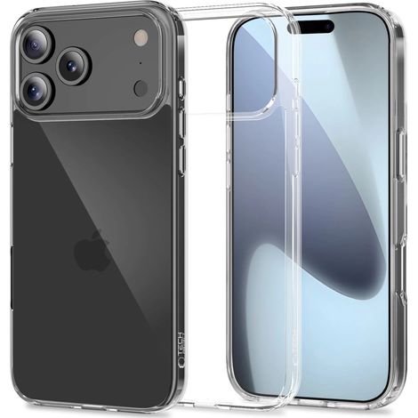 Custodia Tech-Protect FlexAir Hybrid per iPhone 17 Pro - Trasparente (1/5)