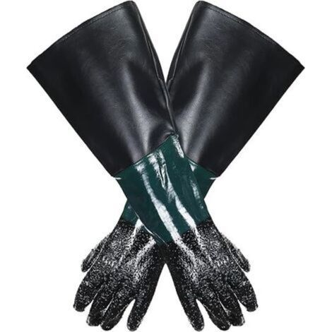 Paire de Gants sablage 60x30cm pour Microbilleuse Sableuse (1/5)