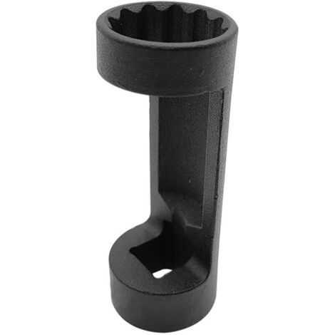 BUNTHAUS Douille pour écrou de jambe de force, douille de suspension 12 pans, entraînement 1/2 pouce, outil de réparation automobile (18 mm, noir)