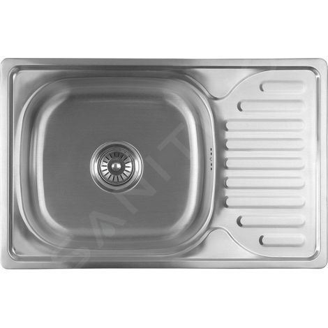 Aqualine Éviers - Evier, 660x420 mm, acier inoxydable AQ6642B (1/5)
