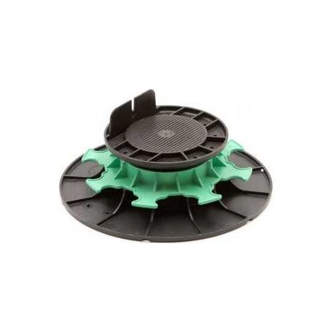 Sud Bois – Plot réglable à vérin pour lambourdes terrasse bois – Hauteur 50/80 mm – Polypropylène renforcé – Charge jusqu'à 500 kg