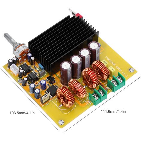 Carte d'amplification TAS5630, carte d'amplification pour subwoofer 600 W (1/5)