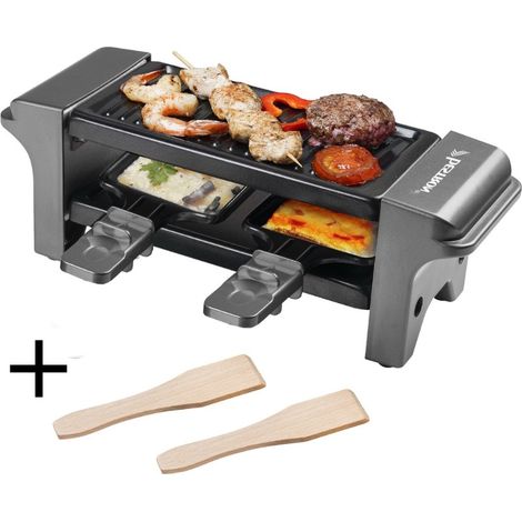 Parrilla raclette para 2 personas, 350 W - AGR102TG - Bestron -