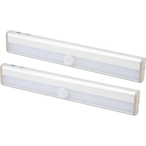 Set mit 2 Wohnmobil-Wegfahrleuchten, Tag-/Nachtsicht, hohe Empfindlichkeit, weißes Licht, Bewegungsmelder, Lichtleiste (1/5)
