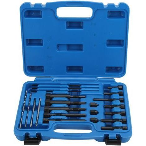 Kit per la rimozione degli elettrodi delle candelette, in metallo, per terminali M10/M8, 22 pezzi, scatola di stoccaggio inclusa. (1/5)