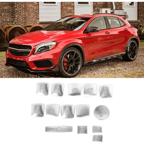 14-teiliges Set Fensterheberknopfabdeckungen für Mercedes-Benz, Zubehör für die Fahrzeuginnenausstattung